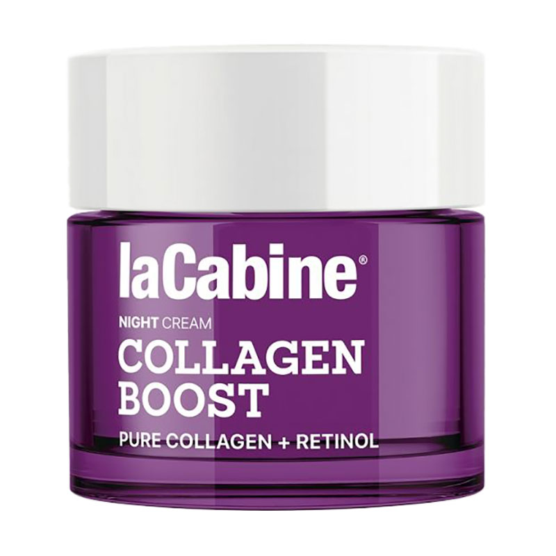 Нічний живильний та зміцнювальний крем для обличчя LaCabine Collagen Boost Night Cream з колагеном та інкапсульованим ретинолом, 50 мл
